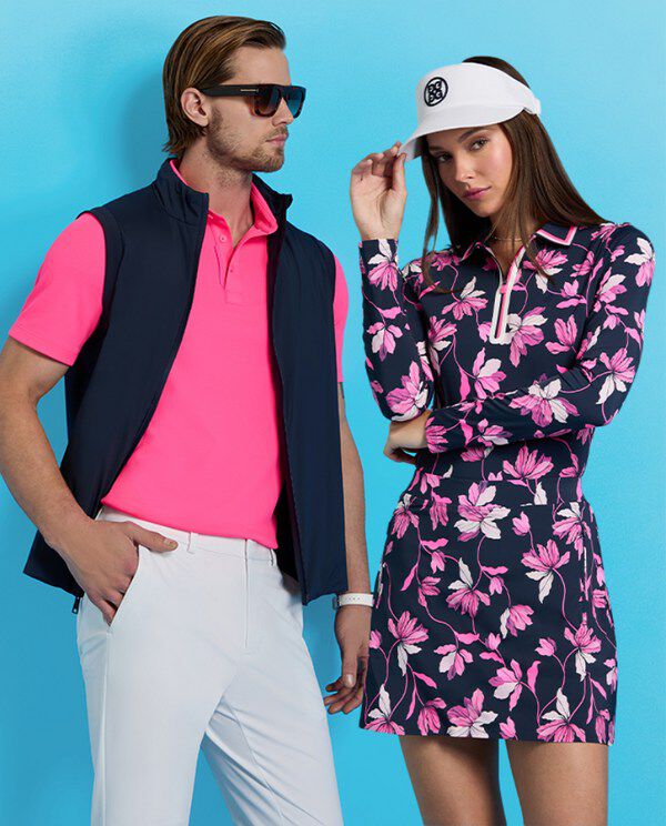 【G/FORE】24 新作 TONAL FLORAL MAVERICK 4-WAY ジャケット G/FORE Tonal Floral Maverick 4-Way Stretch Jacket Surf
