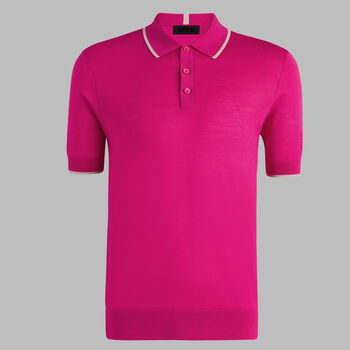 LTD RELEASE MERINO WOOL KNIT JUMPER POLO - Alternate Image 1
