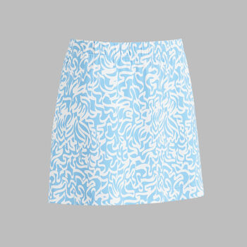 SCRIBBLE PERFORMANCE TWILL A-LINE SKORT