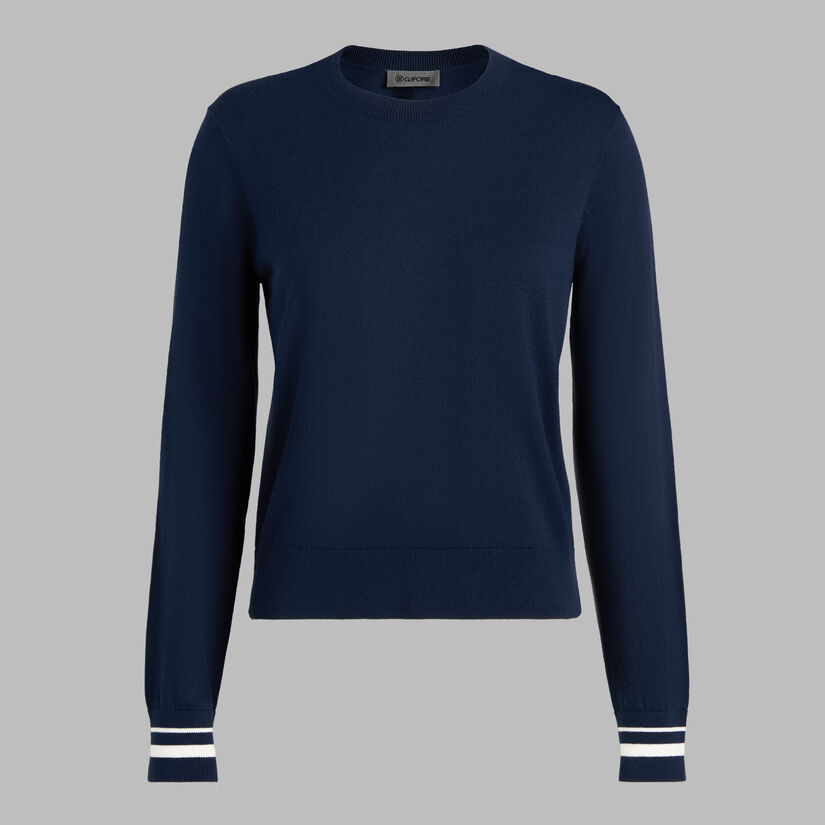 COOLING COTTON CREWNECK JUMPER image number 1