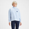 SKULL & T'S FRENCH TERRY BOXY QUARTER ZIP PULLOVER image number 3