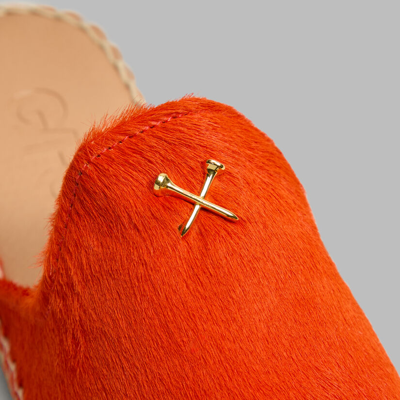 WOMEN'S METAL TEES PONY HAIR ESPADRILLE image number 2