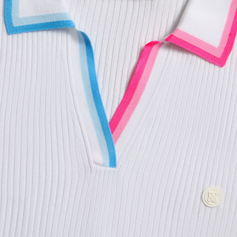 JOHNNY COLLAR COTTON BLEND RIB POLO image number 5