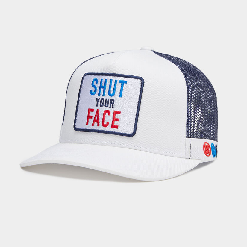 SHUT YOUR FACE COTTON TWILL TRUCKER HAT | MEN'S HATS | G/FORE
