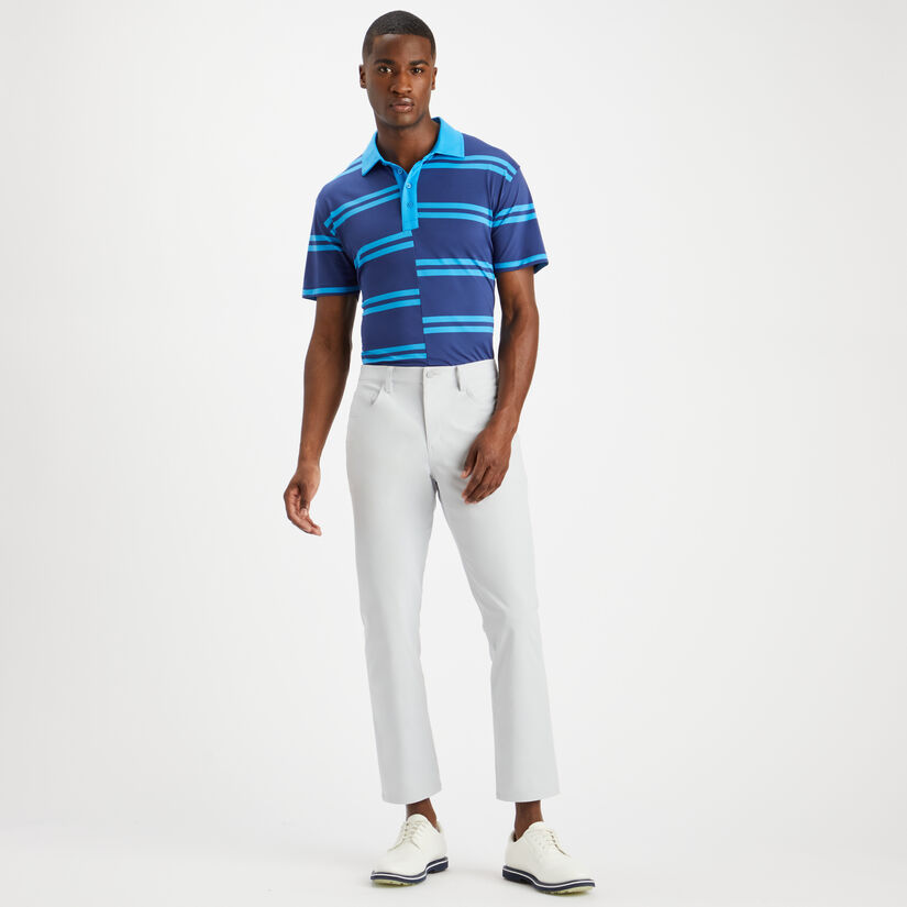 OFFSET STRIPE TECH PIQUÉ SLIM FIT POLO image number 4