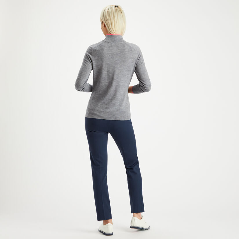 MULTI V MERINO WOOL QUARTER-ZIP JUMPER image number 5