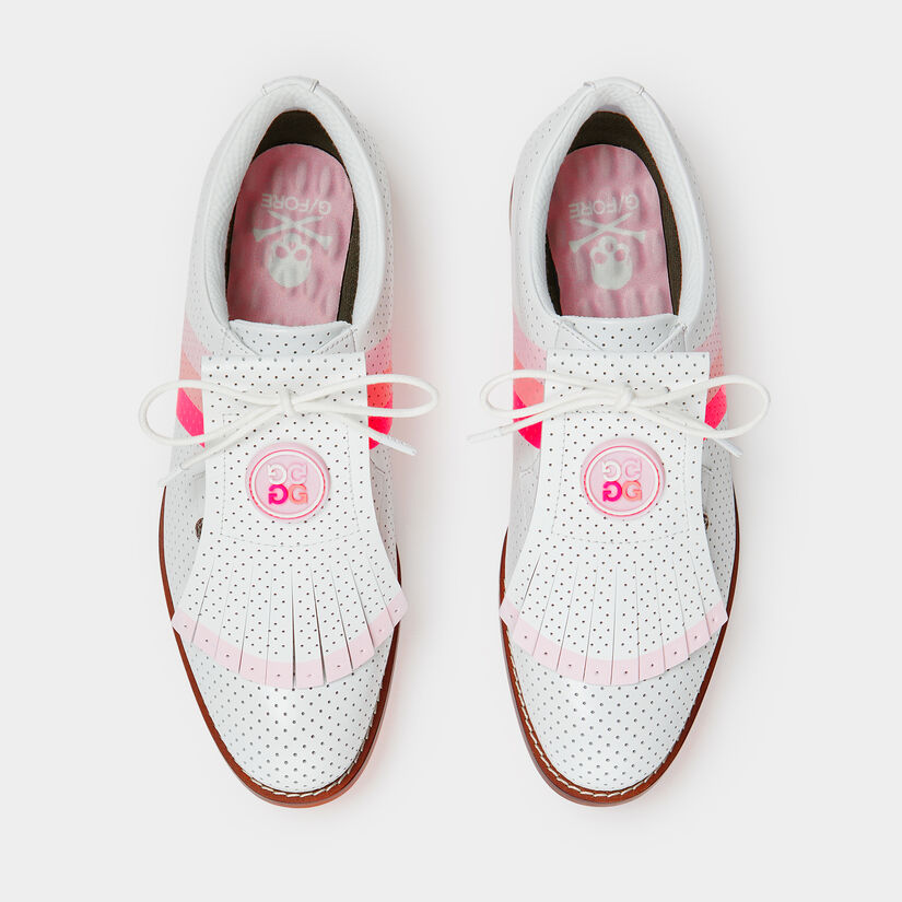 WOMEN'S GALLIVANTER LEATHER LUXE SOLE KILTIE GOLF SHOE image number 4