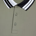 CONTRAST STRIPED COLLAR TECH JERSEY BANDED SLEEVE POLO image number 5