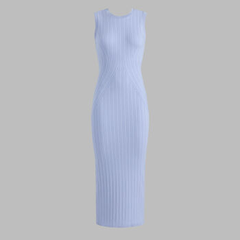 REFINED KNIT SLEEVELESS DRESS