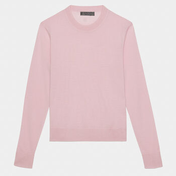 TALK BIRDIE TO ME MERINO WOOL CREWNECK JUMPER