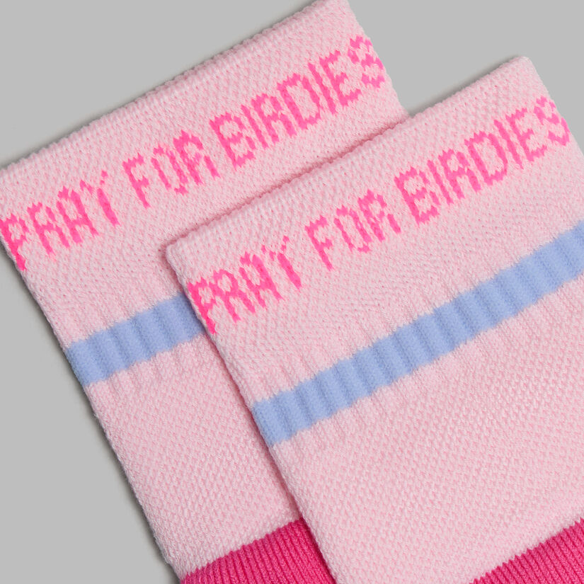 WOMEN'S PRAY FOR BIRDIES QUARTER SOCK image number 3