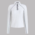 CONTRAST MESH SILKY TECH NYLON 1/4 ZIP PULLOVER image number 1