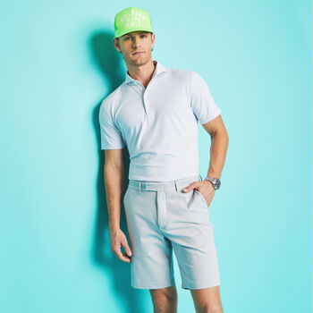 FEEDER STRIPE TECH PIQUÉ MODERN SPREAD COLLAR POLO
