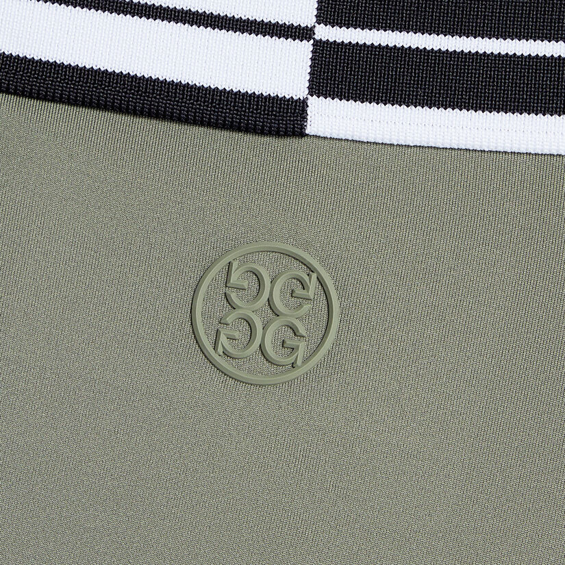 CONTRAST STRIPED COLLAR TECH JERSEY BANDED SLEEVE POLO image number 6