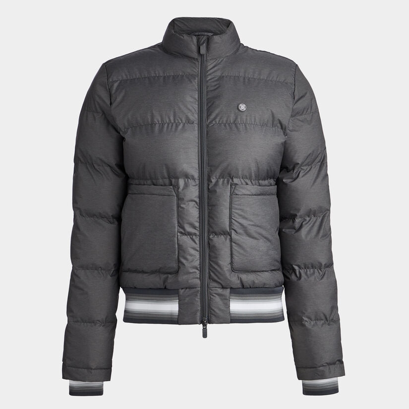 NYLON MÉLANGE PUFFER JACKET image number 1