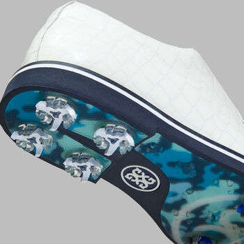 GALLIVANTER G/LOCK CROC-EMBOSSED LEATHER DERBY GOLF SHOE - Alternate Image 1