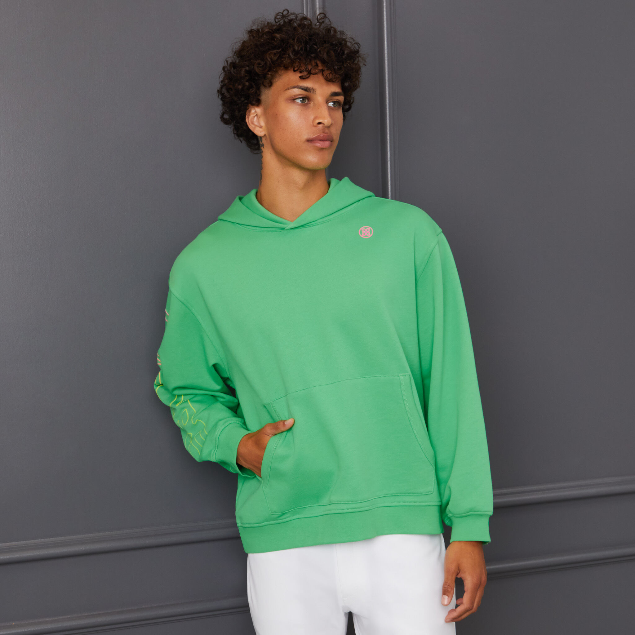 Champion reverse weave lime hoodie sweatshirt sales
