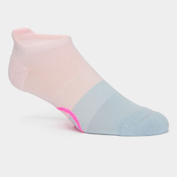 WOMEN'S TWO TONE NYLON LOW SOCK