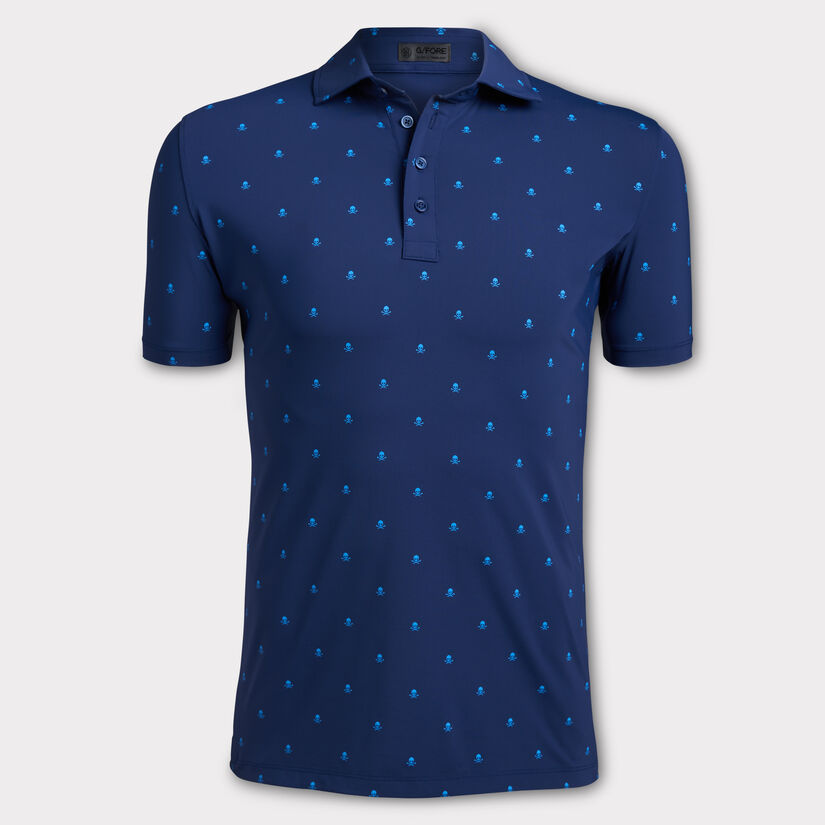 SKULL & T'S ICE NYLON SLIM FIT POLO image number 1