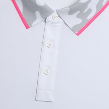 Alternative image of CAMO COLLAR PERFORMANCE PIQU&Eacute; POLO - Alternate Image 1