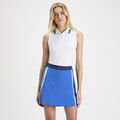 COLOUR BLOCK SILKY TECH NYLON A-LINE SKORT image number 3