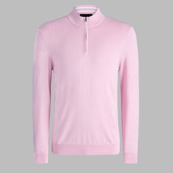 COOLING COTTON 1/4 ZIP JUMPER - Alternate Image 1