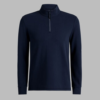 WAFFLE KNIT QUARTER ZIP - Alternate Image 1