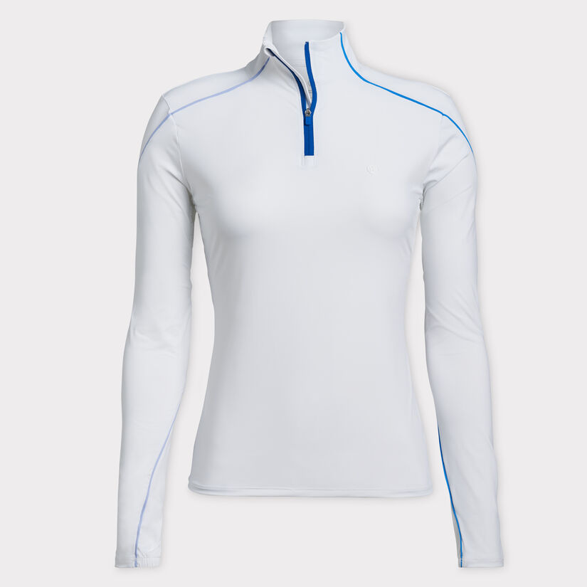 SUN SHIELD SILKY TECH NYLON QUARTER ZIP FIRST LAYER image number 1