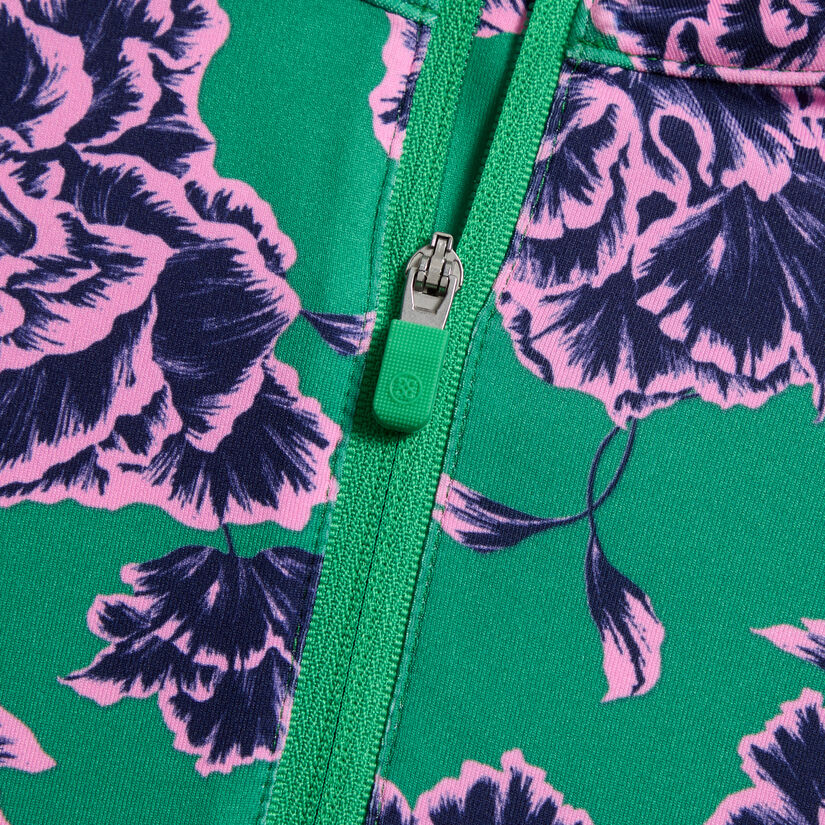 STAMPED FLORAL TECH JERSEY PULLOVER image number 5