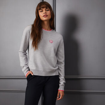 CIRCLE G'S RELAXED MERINO WOOL CREWNECK JUMPER