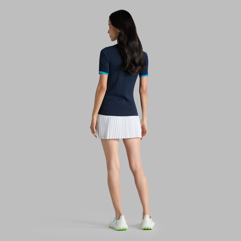 RIBBED COTTON BLEND JUMPER POLO | WOMEN'S POLO SHIRTS | G/FORE
