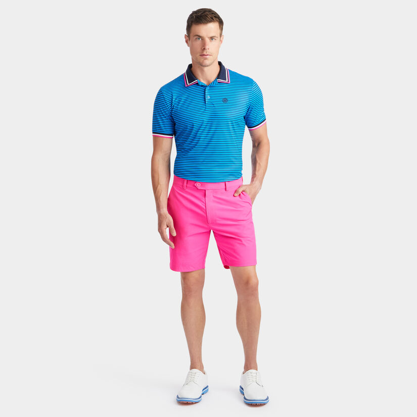 SKULL & T'S 3D BANDED SLEEVE TECH JERSEY POLO image number 4