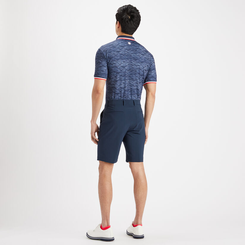 WAVE TECH JERSEY RIB COLLAR SLIM FIT POLO image number 5
