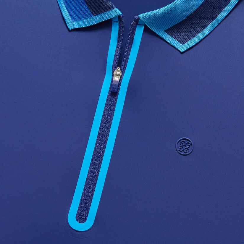 FEATHERWEIGHT SILKY TECH NYLON QUARTER ZIP POLO image number 6