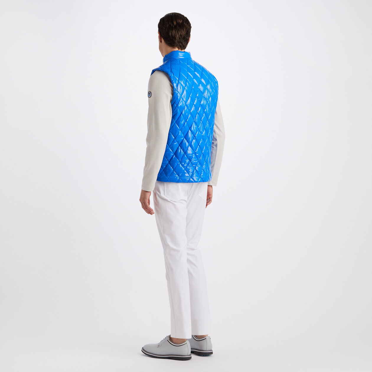 QUILTED COATED NYLON WOOL LINED SLIM FIT PUFFER GILET – G/FORE
