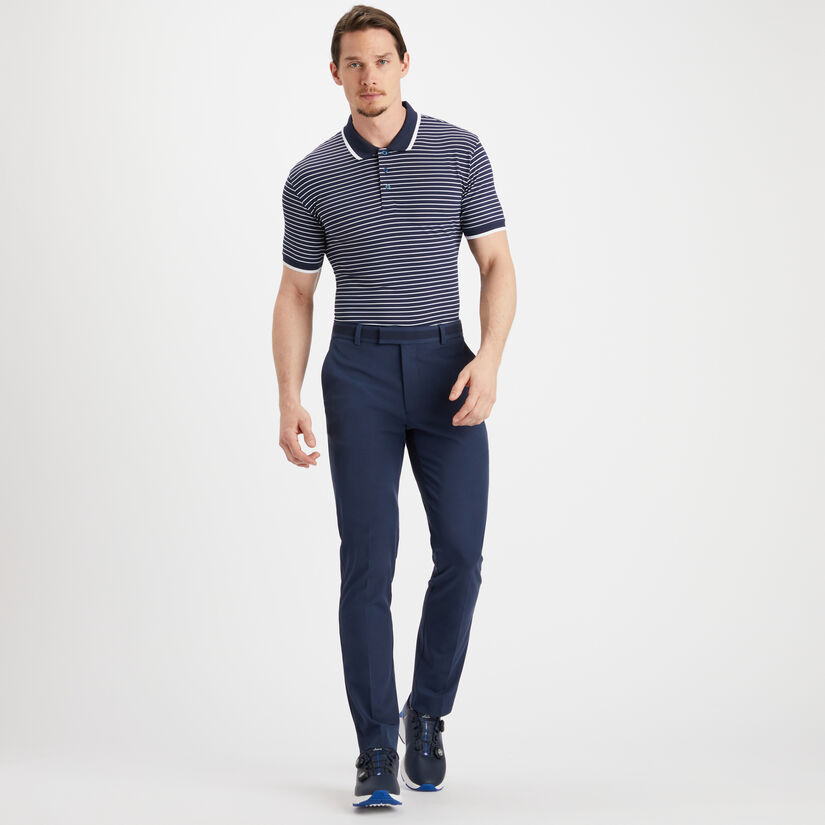PERFORATED STRIPE POLO image number 4