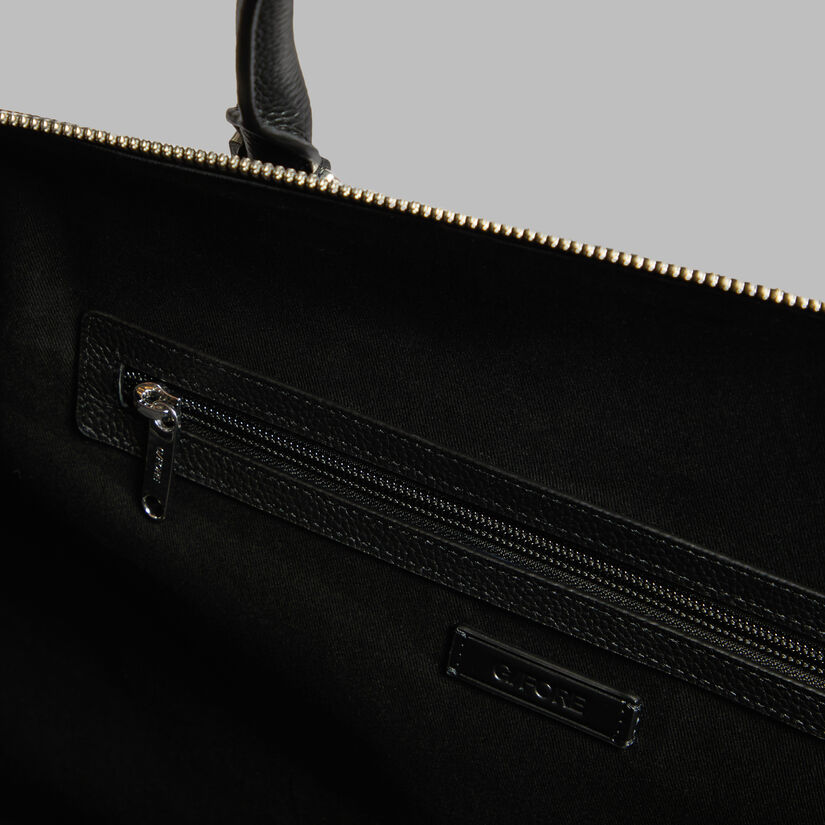 EMBOSSED SKULL & TEES LEATHER WEEKENDER image number 5