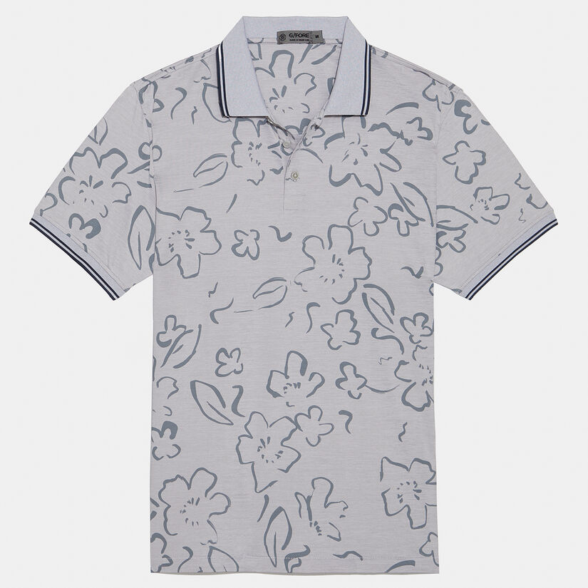 FLORAL WATERCOLOUR TECH JERSEY SLIM FIT POLO – G/FORE