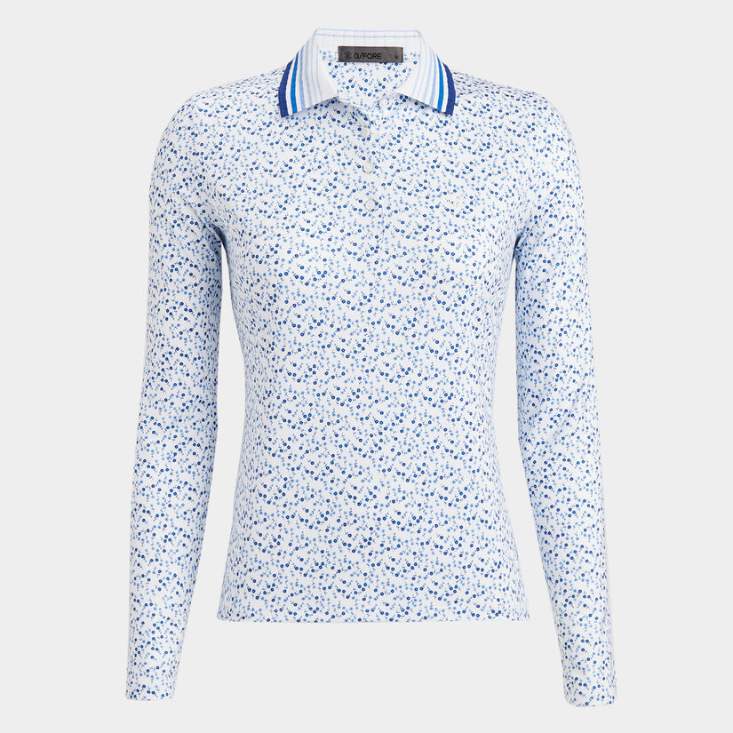 AYE POPPY TECH JERSEY LONG SLEEVE POLO |WOMEN'S POLO SHIRTS | G/FORE