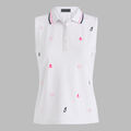 EMBROIDERED TECH PIQU&Eacute; SLEEVELESS PERFORMANCE POLO image number 1