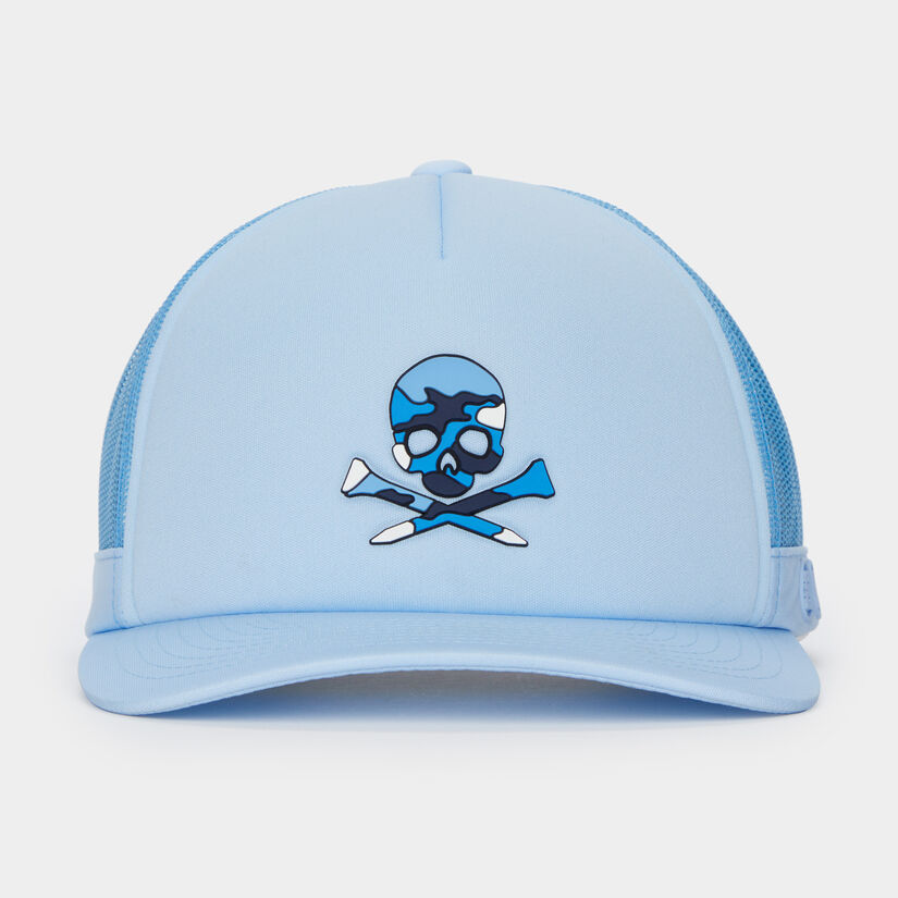 CAMO SKULL & T'S TRUCKER HAT image number 2