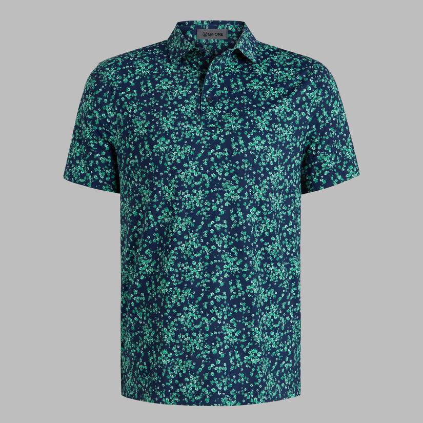 SCATTERED DITZY TECH JERSEY POLO image number 1
