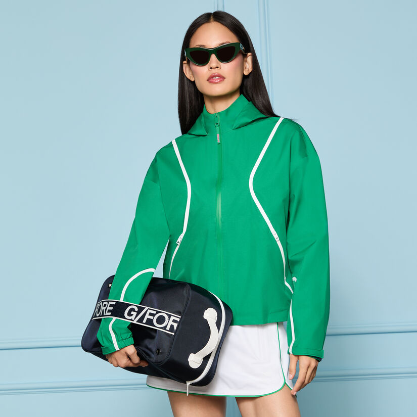 PANELED WATER REPELLENT HOODED JACKET image number 2