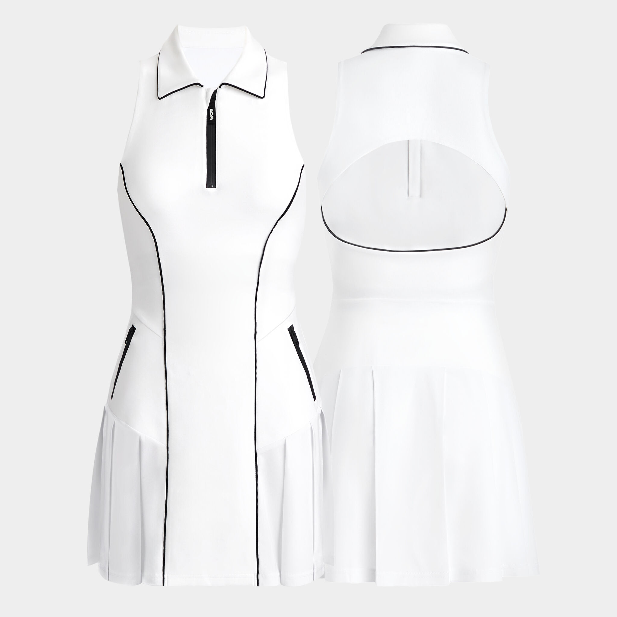 STRETCH HYBRID OPS PLEATED DRESS WOMEN S DRESSES G FORE