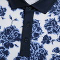 STAMPED FLORAL TECH JERSEY POLO image number 5