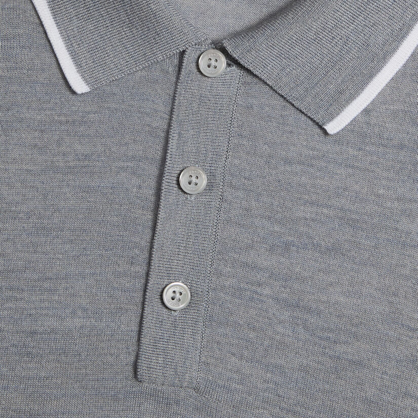 LTD RELEASE MERINO WOOL KNIT JUMPER POLO image number 5