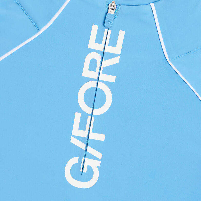 CONTRAST MESH SILKY TECH NYLON 1/4 ZIP PULLOVER image number 5