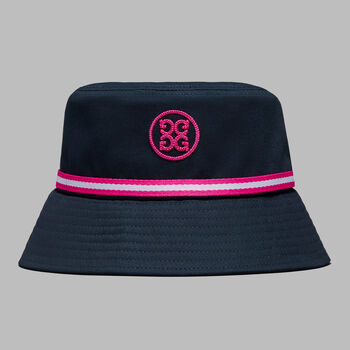 G/fore Circle G's Drawcord Bucket Hat In Twilight / Knockout Pink