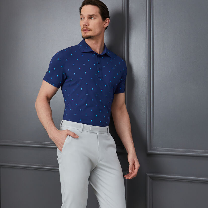 SKULL & T'S ICE NYLON SLIM FIT POLO image number 2