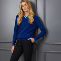 LAYERED MERINO WOOL V NECK JUMPER image number 2